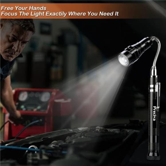 5PCS Magnetic Telescoping Pick-up Tool Kit, 360 Swivel Adjustable Mirror - Picture 5 of 6